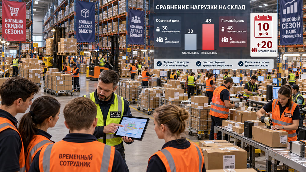 Как рассчитывать персонал на сезонные пики