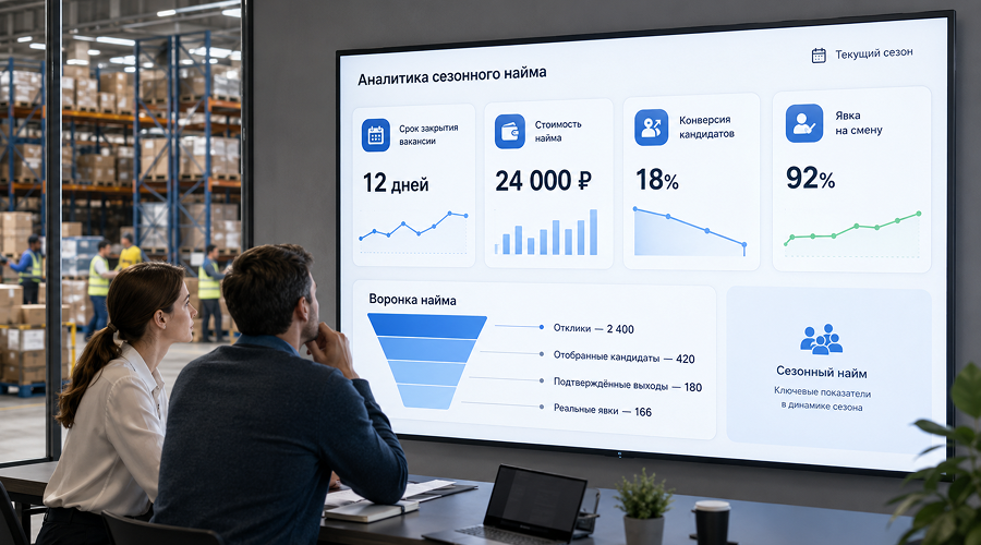 KPI и метрики эффективности для сезонного и временного персонала